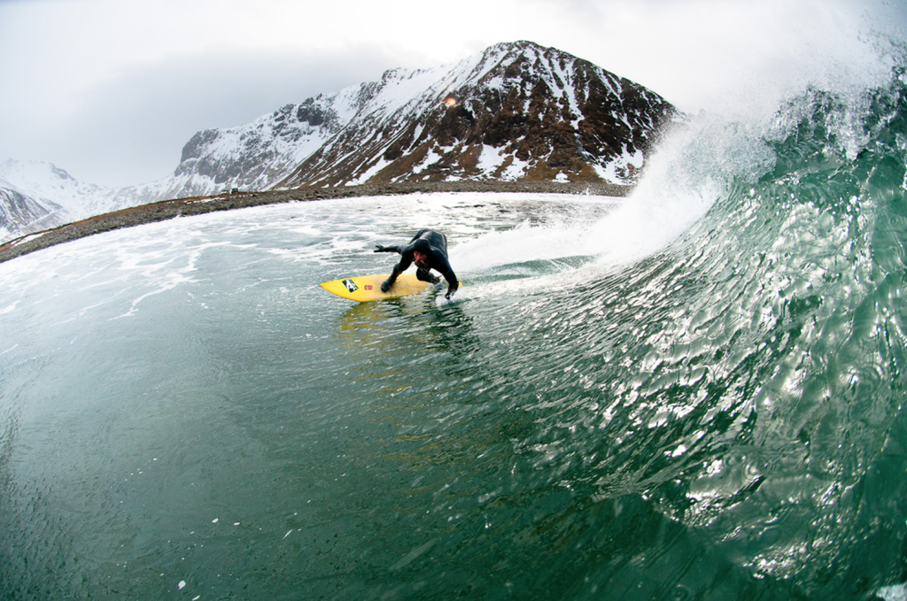 Arctic surfing in Norway